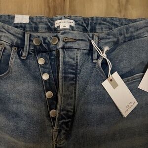 Good American: Good Icon Straight Super Compression jeans size 20